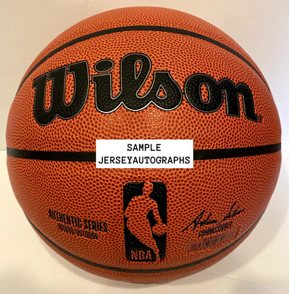 Isaiah Collier Autographed/Signed Wilson NBA Basketball PSA!