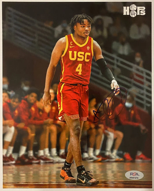 Isaiah Collier Autographed/Signed USC Trojans 8x10 Photo PSA!