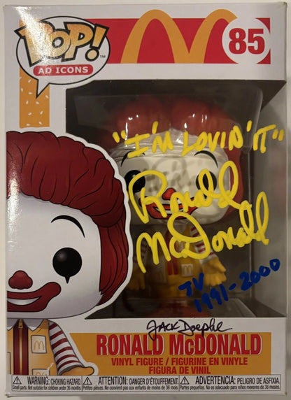 Jack Doepke Autographed/Signed "I'm Lovin' It" Ronald McDonald Funko Pop!