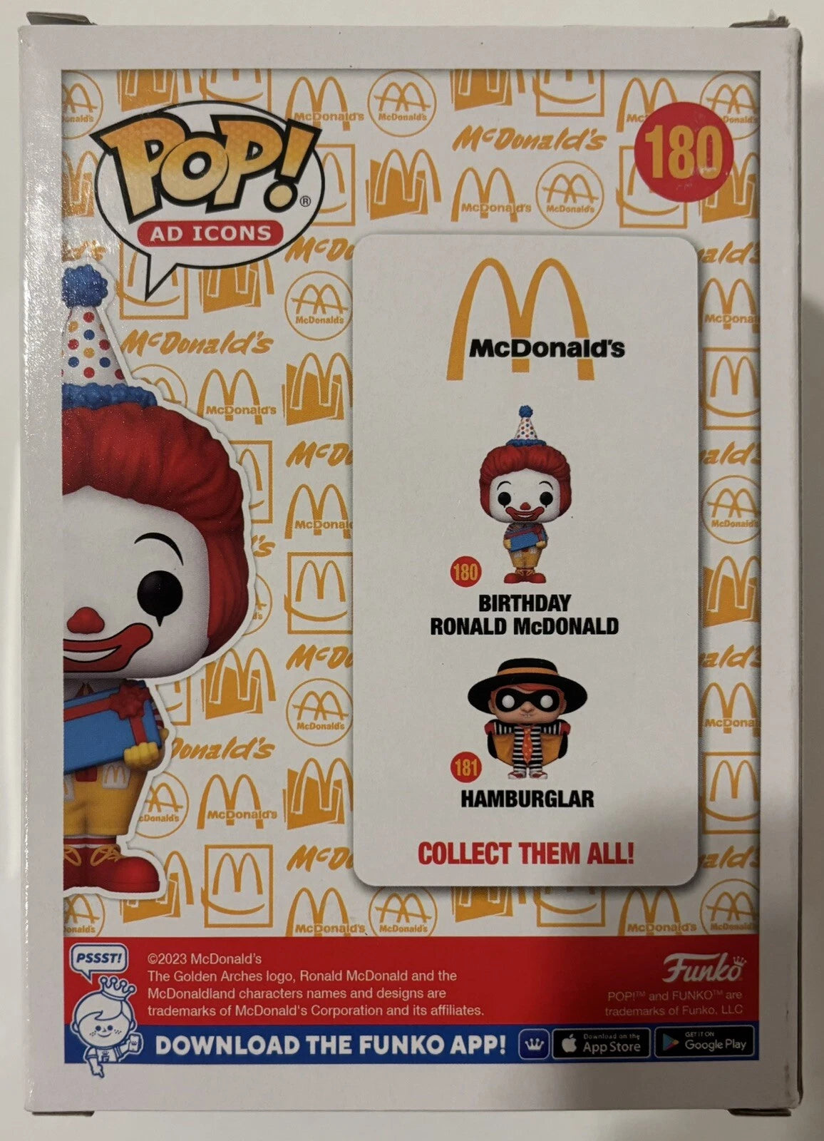 Jack Doepke Autographed/Signed "Happy Birthday! Your Clown-" Birthday Ronald McDonald Funko Pop!