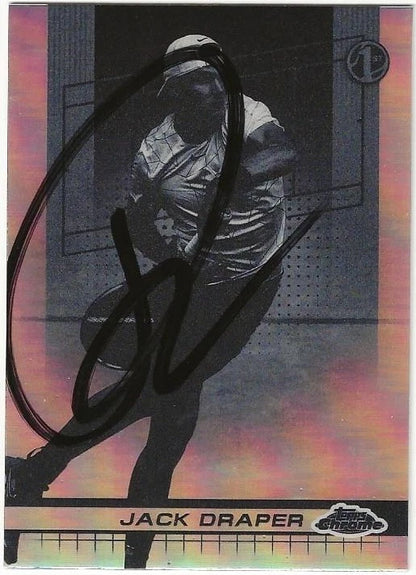 Jack Draper Autographed/Signed 2024 Topps Chrome 1st Card Negative Refractor Exact Proof!