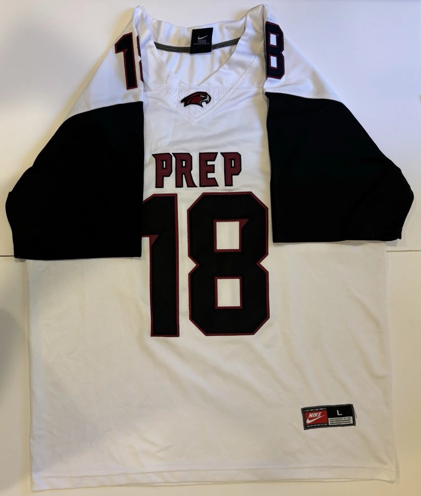 Jett Harrison St. Joseph's Prep White Jersey #18 Philadelphia NFL Sz L Marvin Jr