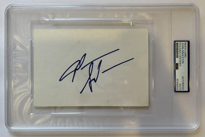 John Singleton Autographed/Signed 4x6 Index Card ACOA & PSA Encapsulated!