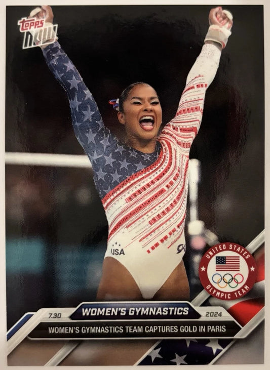 Jordan Chiles 2024 Paris Olympic Games USA Women's Gymnastics Topps Now Card #8! (Unsigned)
