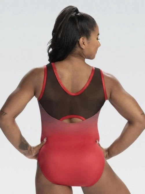 Jordan Chiles GK Elite Embrace It Elegance Red USA Gymnastics Leotard Adult Large! (Unisgned)
