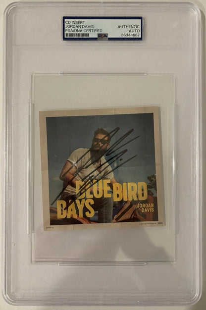 Jordan Davis Autographed/Signed Bluebird Days CD Insert PSA Encapsulated!