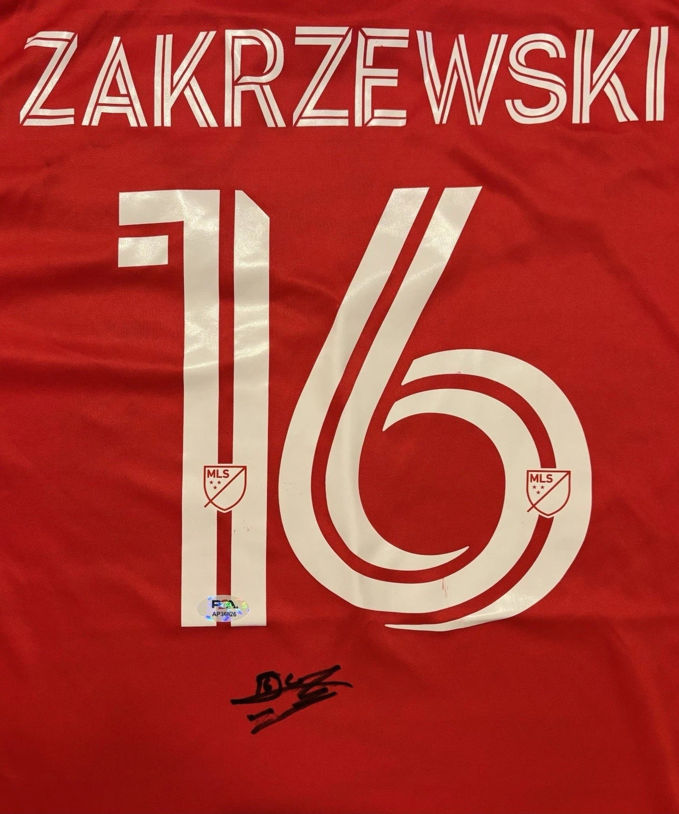 Julian Hall Autographed/Signed Zakrzewski New York Red Bulls Jersey PSA!