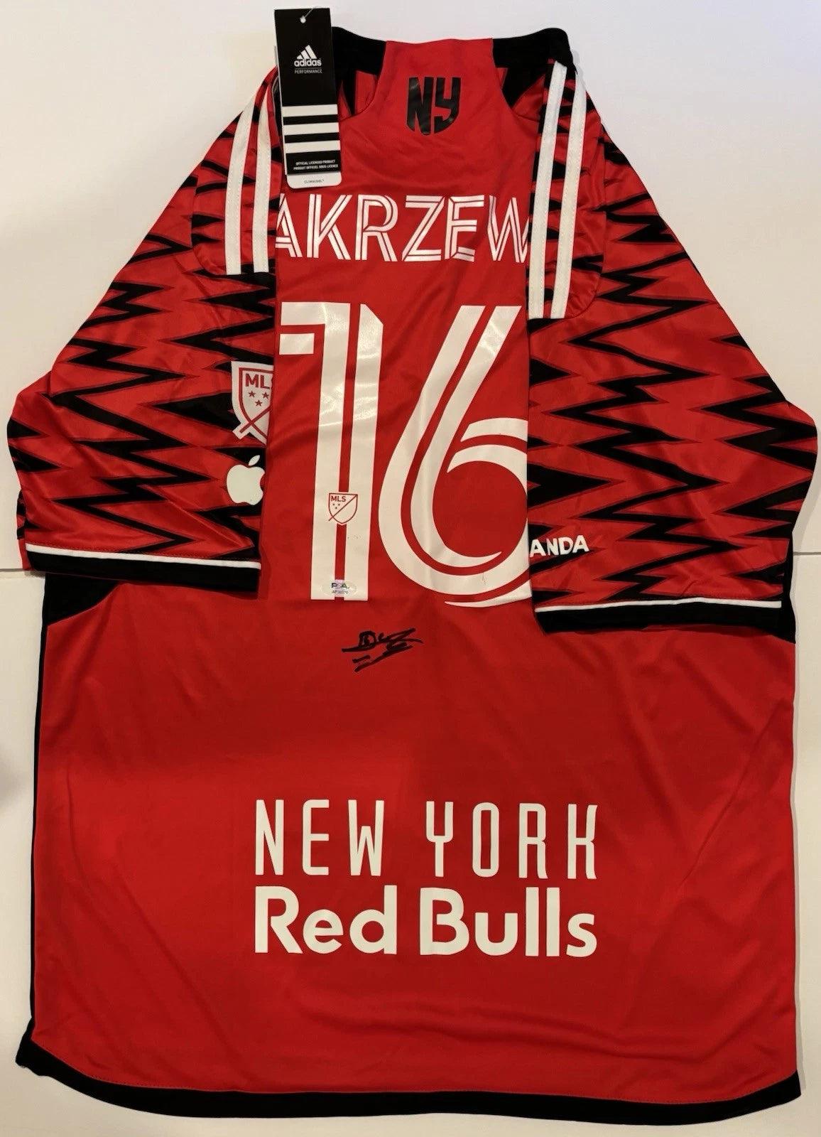 Julian Hall Autographed/Signed Zakrzewski New York Red Bulls Jersey PSA!
