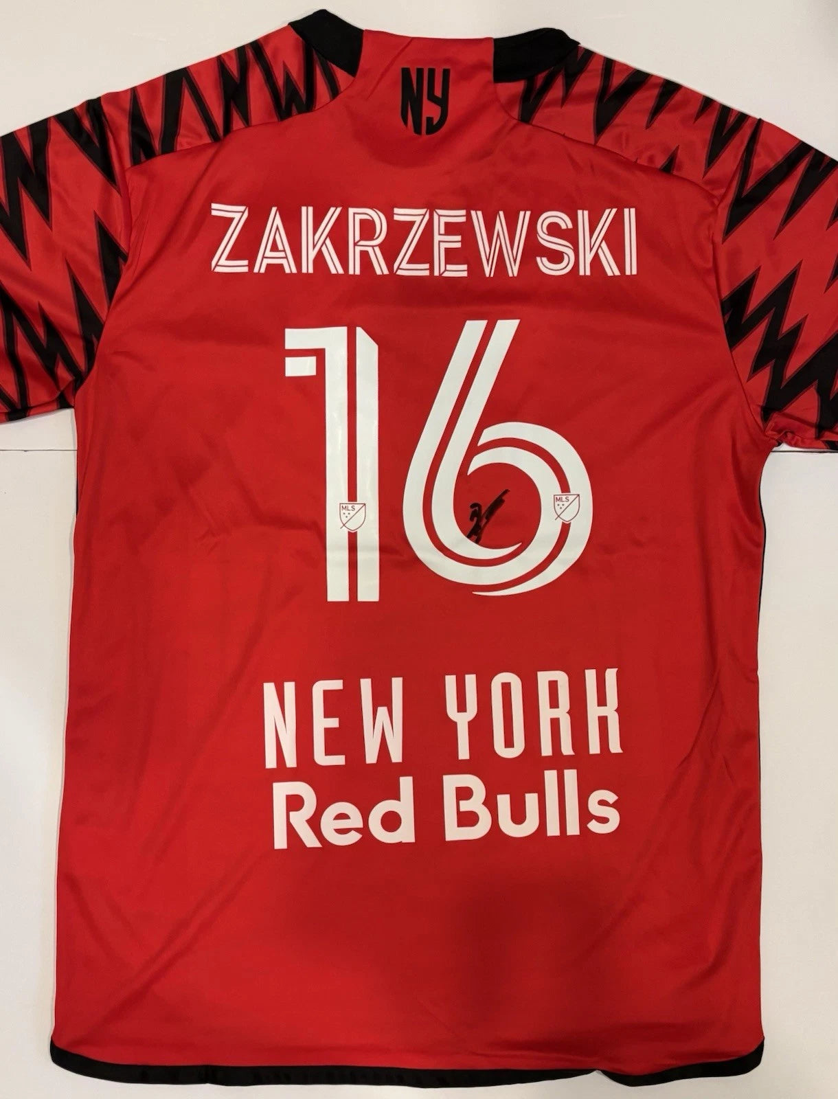 Julian Hall Autographed/Signed Zakrzewski New York Red Bulls Jersey Exact Proof!