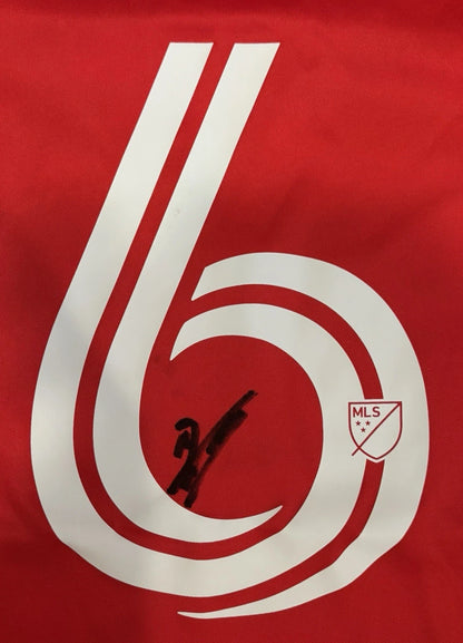 Julian Hall Autographed/Signed Zakrzewski New York Red Bulls Jersey Exact Proof!