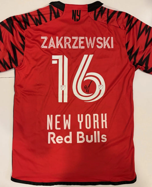 Julian Hall Autographed/Signed Zakrzewski New York Red Bulls Jersey Exact Proof!
