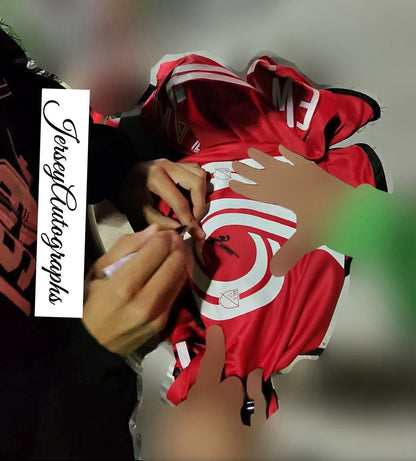 Julian Hall Autographed/Signed Zakrzewski New York Red Bulls Jersey Exact Proof!