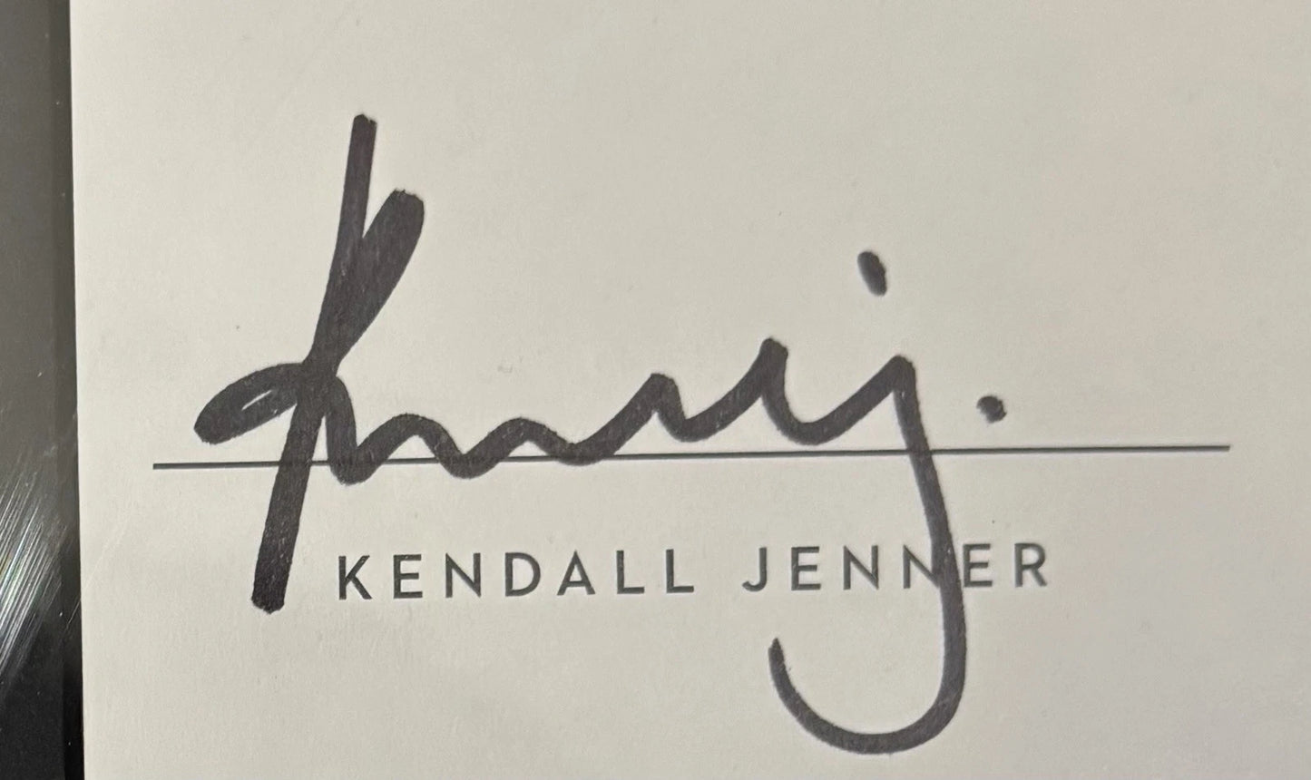 Kendall & Kylie Jenner Dual Autographed/Signed 4x5 Cut PSA 10 Auto Encapsulated!