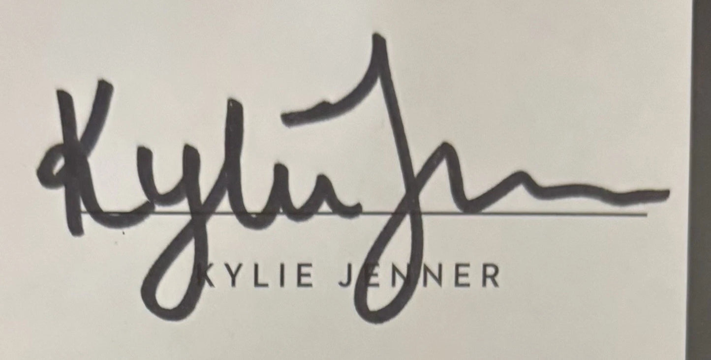 Kendall & Kylie Jenner Dual Autographed/Signed 4x5 Cut PSA 10 Auto Encapsulated!