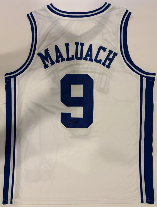 Khaman Maluach Autographed/Signed Duke Blue Devils Jersey Exact Proof!