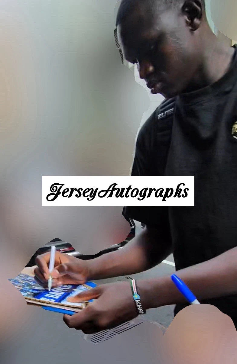 Khaman Maluach Autographed/Signed Duke Blue Devils Jersey Exact Proof!