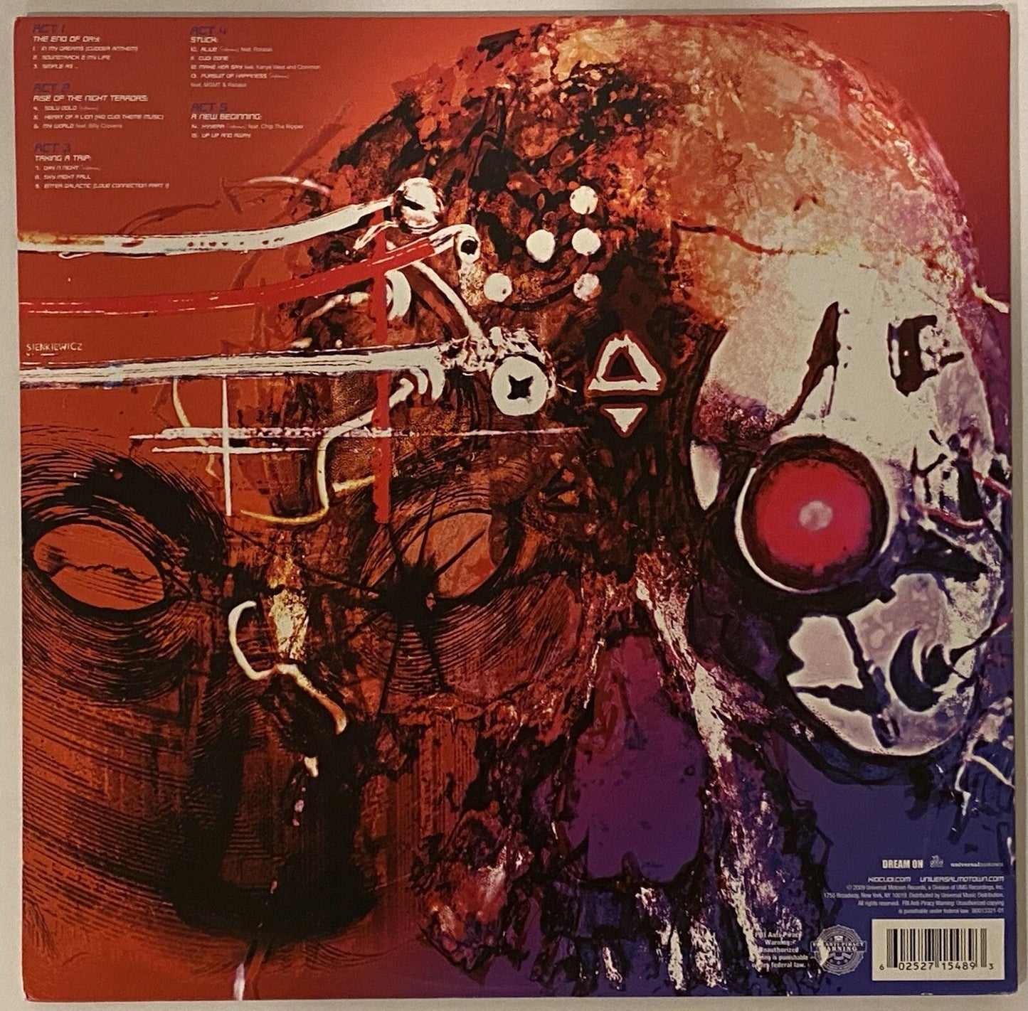 Kid Cudi Autographed/Signed Man on the Moon Vinyl PSA COA!