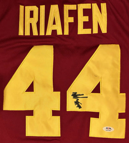 Kiki Iriafen Autographed/Signed USC Trojans Jersey PSA!
