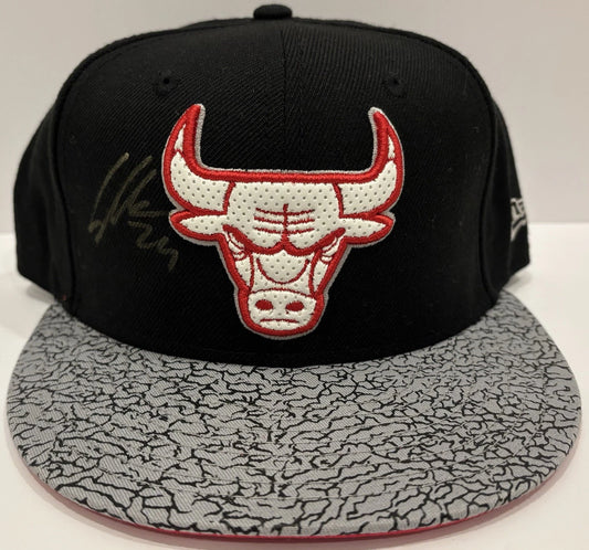 Lauri Markkanen Autographed/Signed Chicago Bulls Snapback Hat Limited Edition!