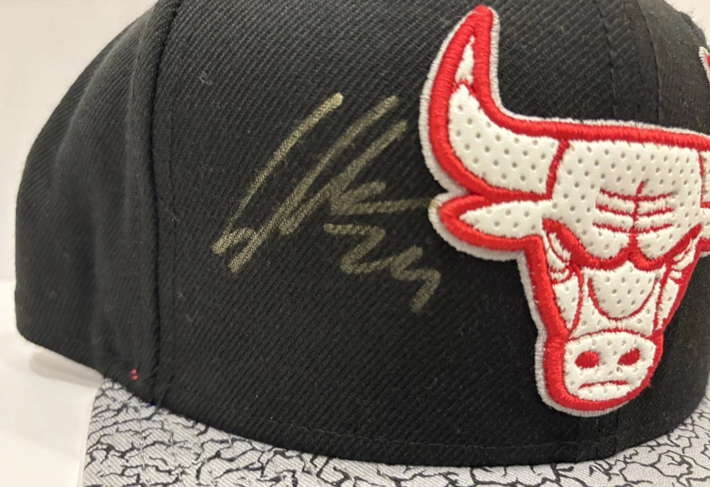 Lauri Markkanen Autographed/Signed Chicago Bulls Snapback Hat Limited Edition!