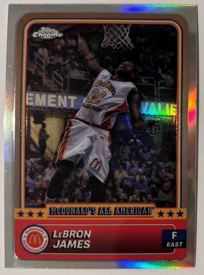 LeBron James 2024 -25 Topps Chrome Mcdonald’s All American Refractor #50! (Unsigned)