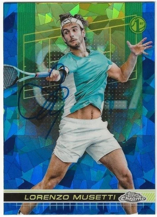 Lorenzo Musetti Autographed/Signed 2024 Topps Chrome Sapphire 1st Card!