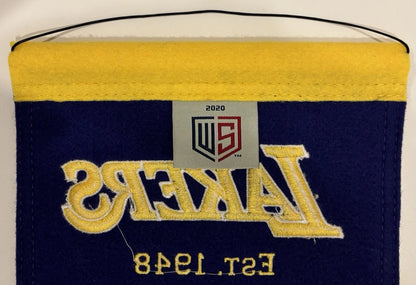 Los Angeles Lakers 8x32 Purple Felt Heritage Banner Wool Stitched! (Unsigned)