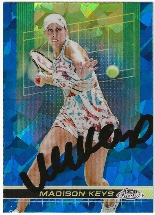 Madison Keys Autographed/Signed 2024 Topps Chrome Sapphire Card Exact Proof!