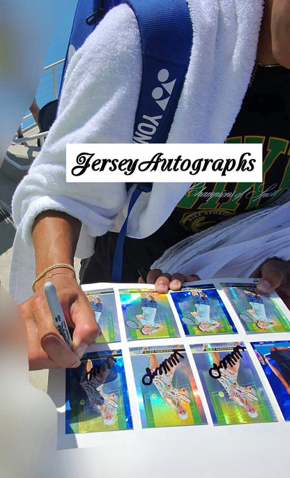 Madison Keys Autographed/Signed 2024 Topps Chrome Sapphire Card Exact Proof!
