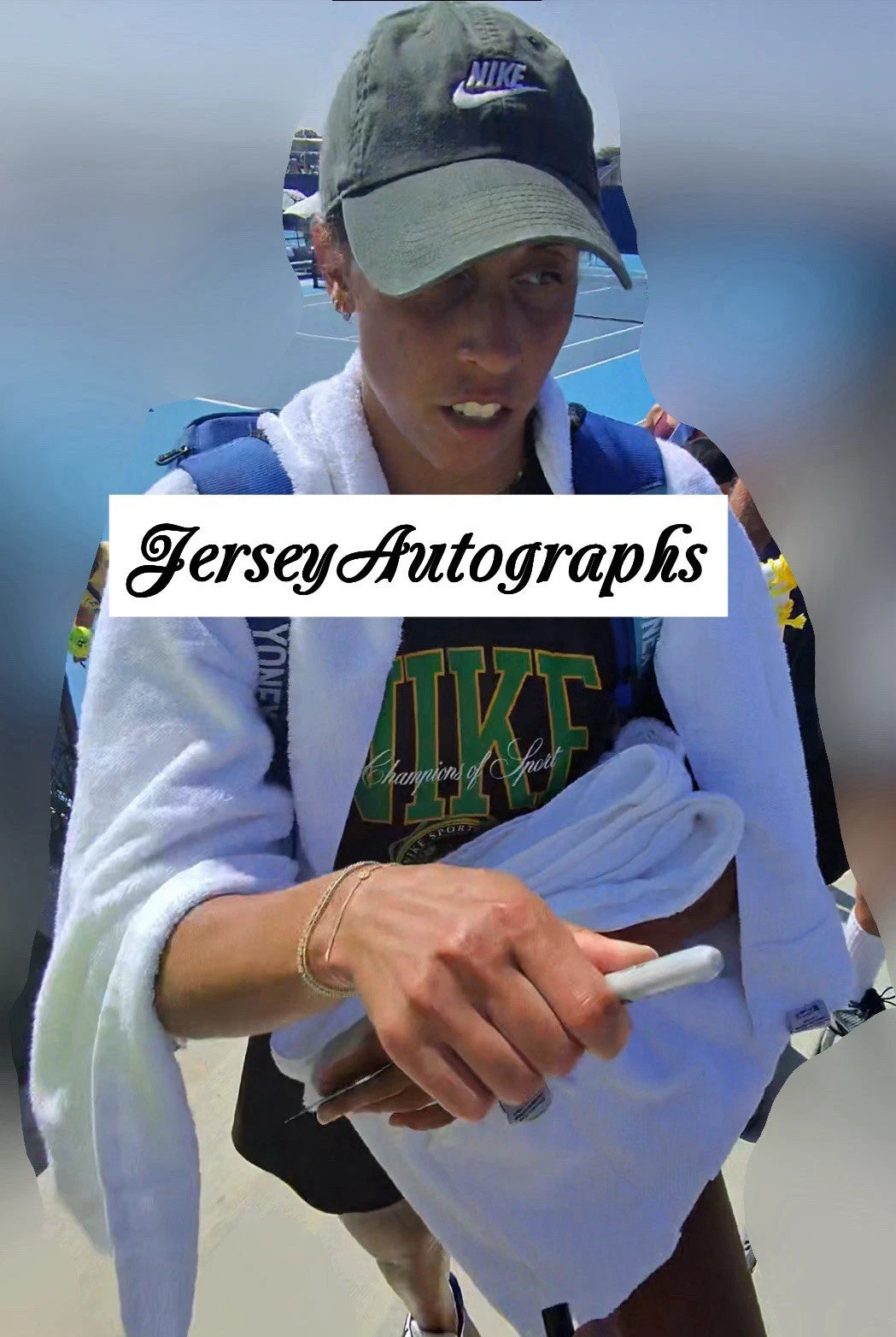 Madison Keys Autographed/Signed 2024 Topps Chrome Refractor Card Exact Proof!