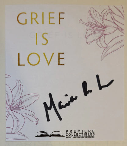 Marisa Renee Lee Autographed/Signed "Grief is Love: Living With Loss" Book COA!