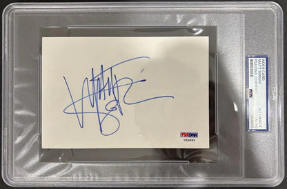 Matt Sorum (Guns N' Roses) Autographed/Signed 4x6 Index Card PSA COA Encapsulated!