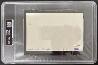 Matt Sorum (Guns N' Roses) Autographed/Signed 4x6 Index Card PSA COA Encapsulated!