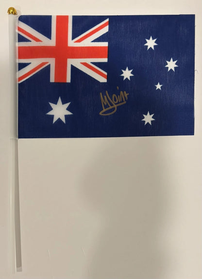 Maya Joint Autographed/Signed Mini Australian Flag RARE! Tennis Auto WTA QTY