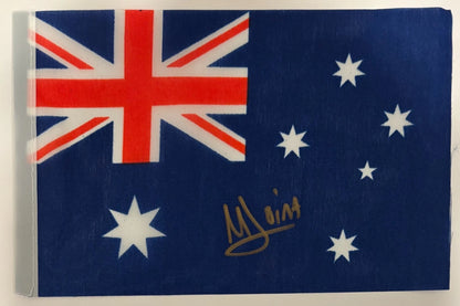 Maya Joint Autographed/Signed Mini Australian Flag RARE! Tennis Auto WTA QTY