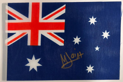 Maya Joint Autographed/Signed Mini Australian Flag RARE! Tennis Auto WTA QTY