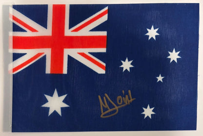 Maya Joint Autographed/Signed Mini Australian Flag RARE! Tennis Auto WTA QTY