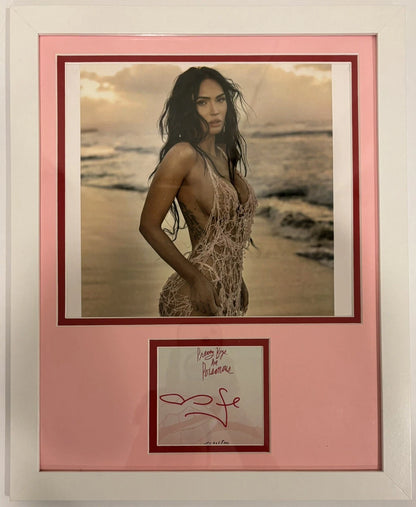 Megan Fox Autographed/Signed Cut JSA COA 11x14 Framed Custom & 2x Mat with Photo!