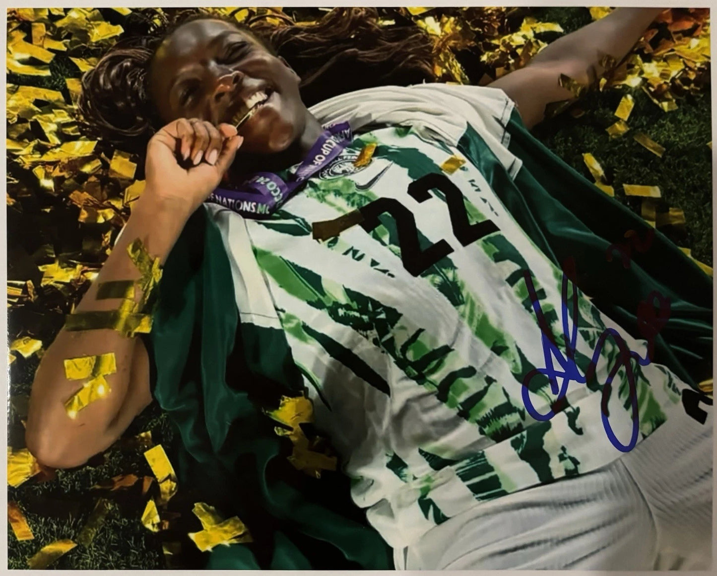Michelle Alozie Autographed/Signed Nigeria 8x10 Photo!