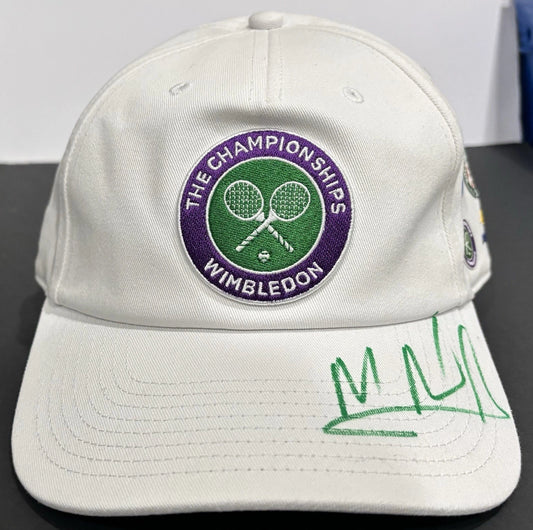 Mirra Andreeva Autographed/Signed Wimbledon Championships Tennis Hat PSA!