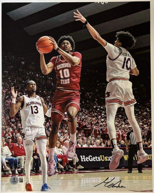 Mouhamed Dioubate Autographed/Signed Alabama Crimson Tide 11x14 Photo Beckett Witness!