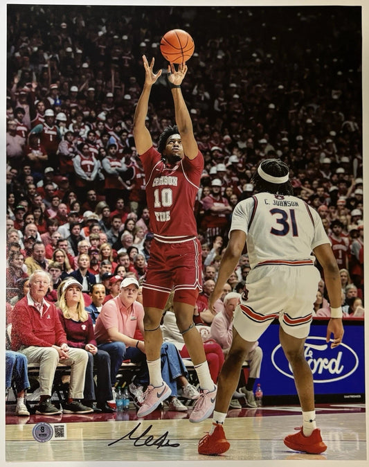 Mouhamed Dioubate Autographed/Signed Alabama Crimson Tide 11x14 Photo Beckett Witness!