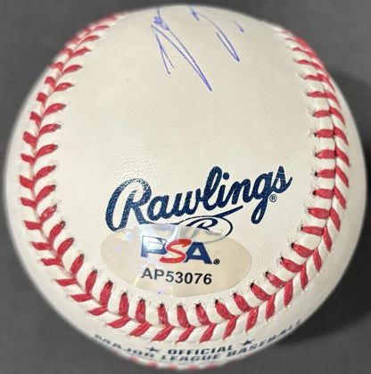 Nate Diaz Autographed/Signed ROMLB Baseball PSA!