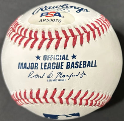 Nate Diaz Autographed/Signed ROMLB Baseball PSA!