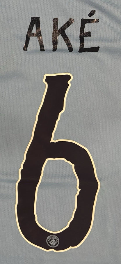 Nathan Ake Manchester City #6 Blue Jersey Home Kit Size Large!