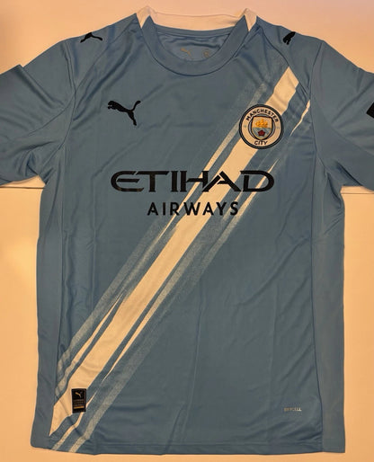 Nathan Ake Manchester City #6 Blue Jersey Home Kit Size Large!