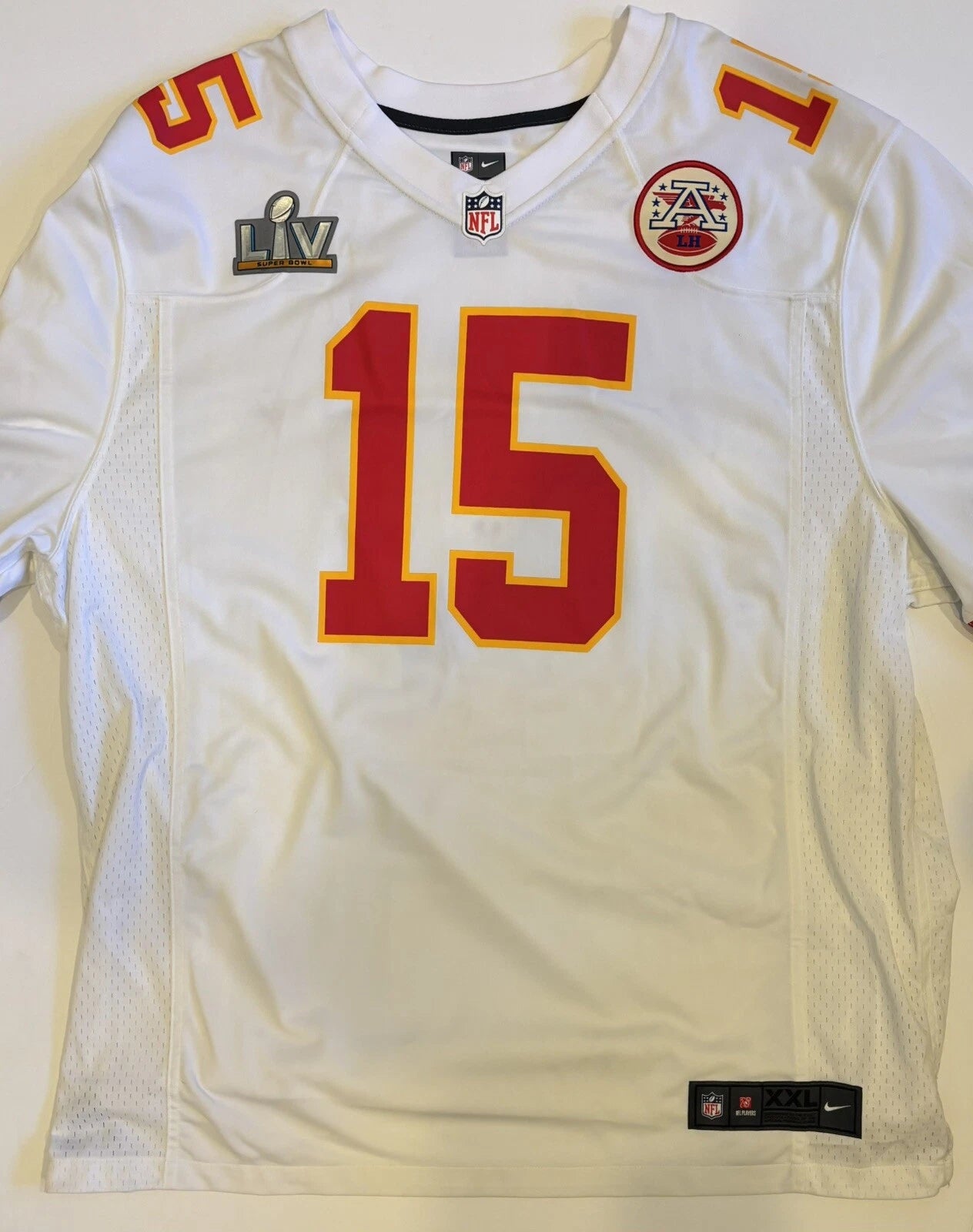 Patrick Mahomes Kansas City Chiefs Nike Super Bowl LV White Jersey Men's New Size XXL! (Unsigned)