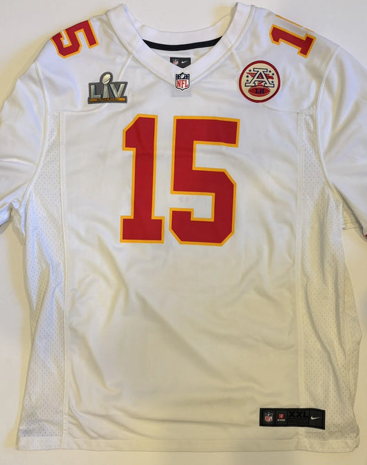 Patrick Mahomes Kansas City Chiefs Nike Super Bowl LV White Jersey Men's New Size XXL! (Unsigned)