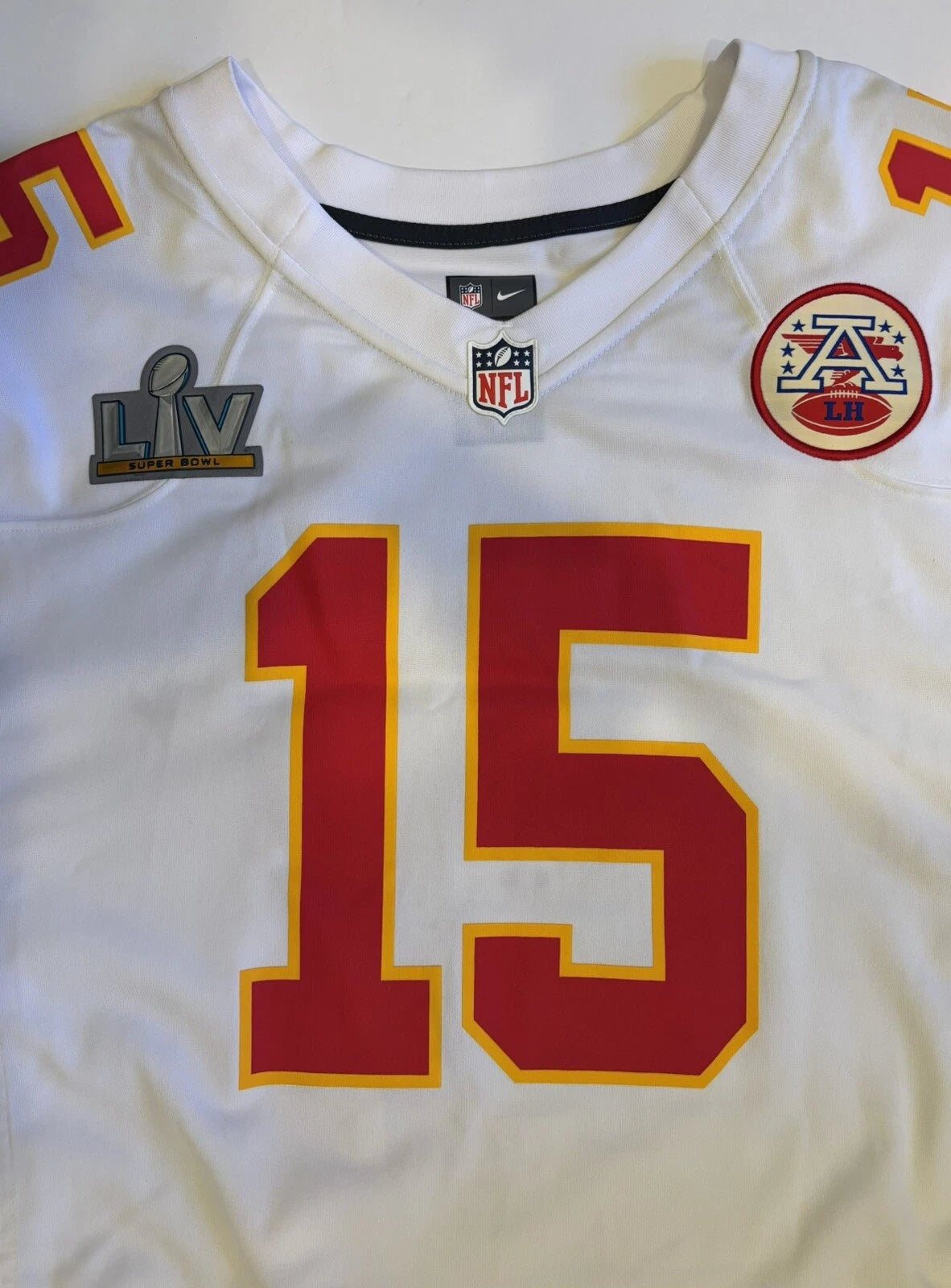 Patrick Mahomes Kansas City Chiefs Nike Super Bowl LV White Jersey Men's New Size XXL! (Unsigned)