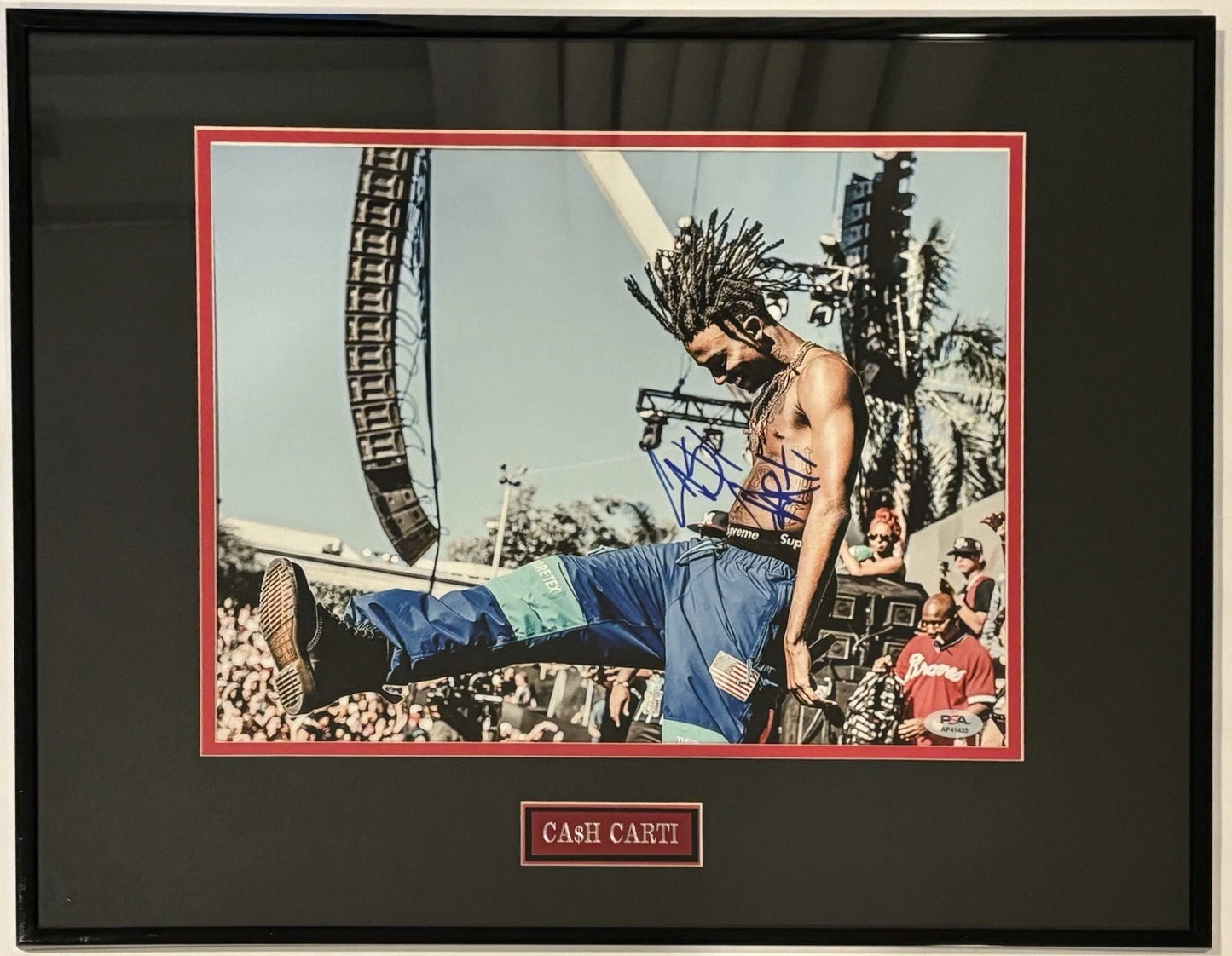 Playboi Carti Autographed/Signed 11x14 Photo PSA Custom Mat 16x20 Framed!